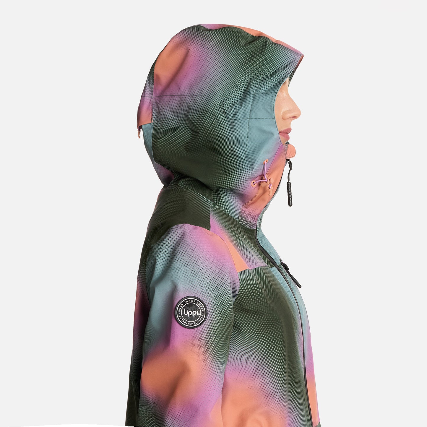 Chaqueta Mujer Sierra Nevada B-Dry Light Hoody Jacket Print Damasco Lippi