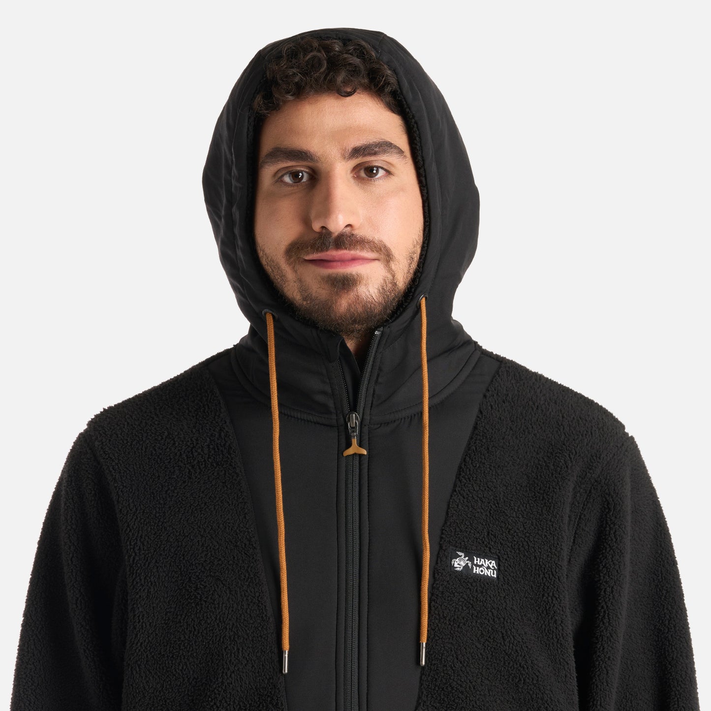 Polerón Hombre Chinchilla Negro Haka Honu