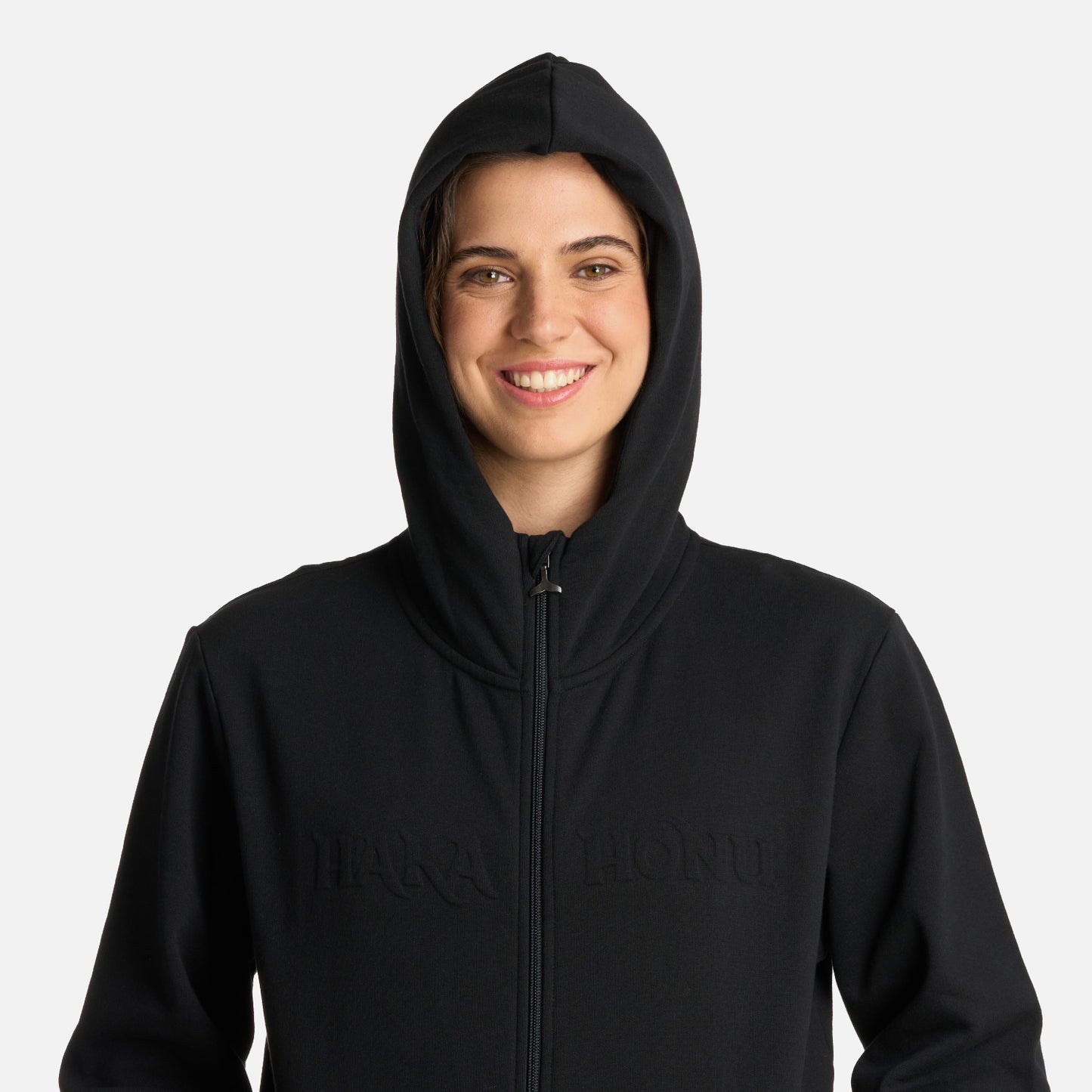 Polerón Mujer Motomami Full Zip Negro Haka Honu