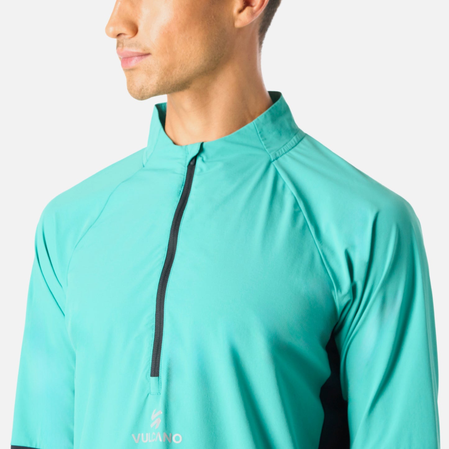 Polerón Hombre Built To Move Pro 1/4 Zip Midlayer Turquesa Vulcano