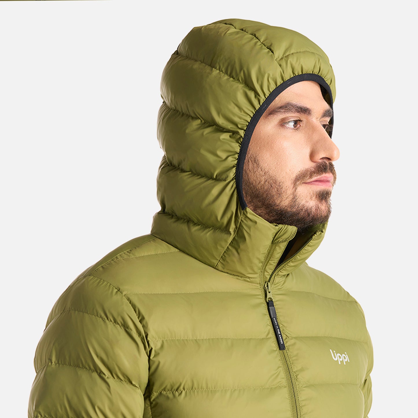 Chaqueta Hombre Vertex Down Hoody Jacket Verde Militar Lippi
