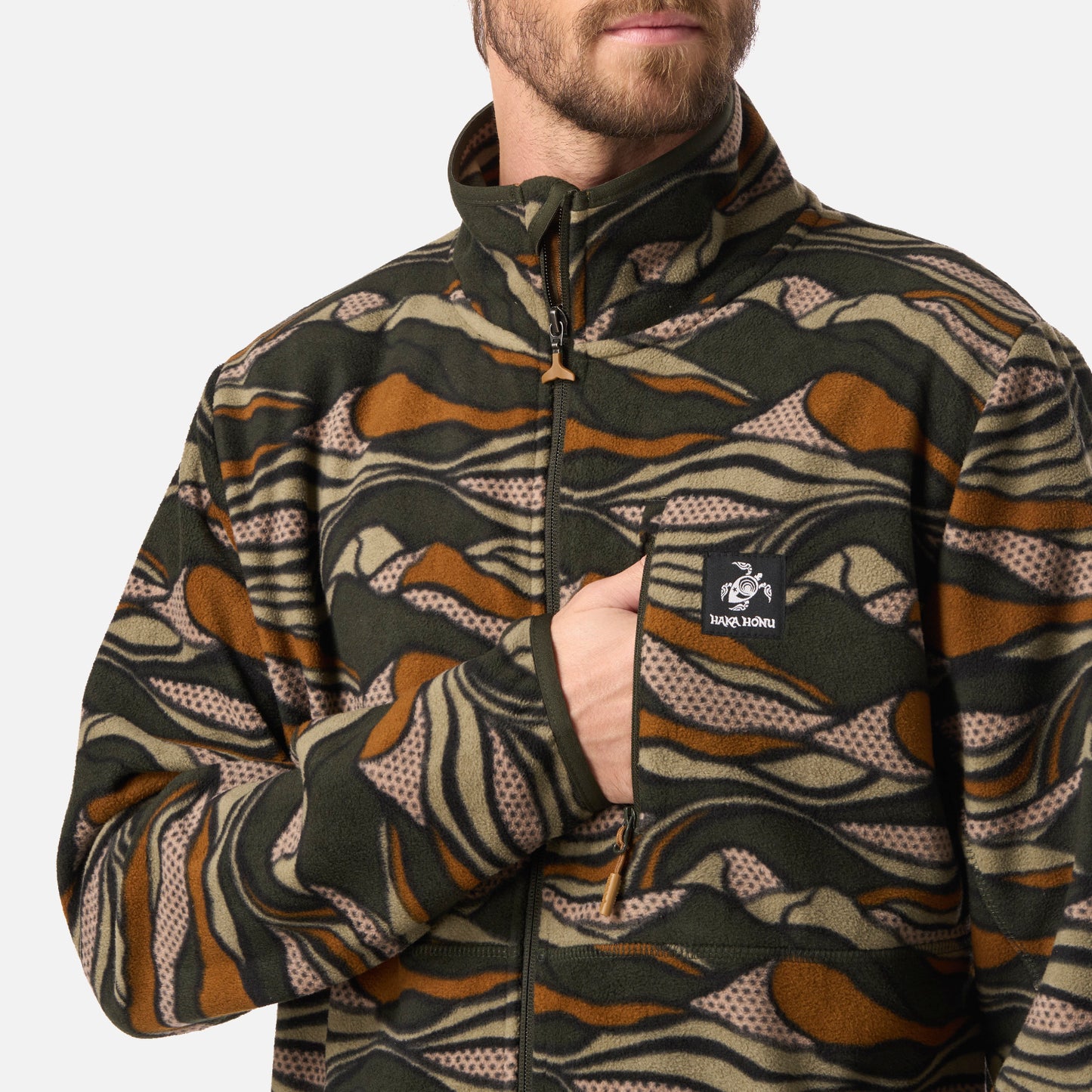Polar Hombre Tokerau Pro Print Verde Militar Haka Honu