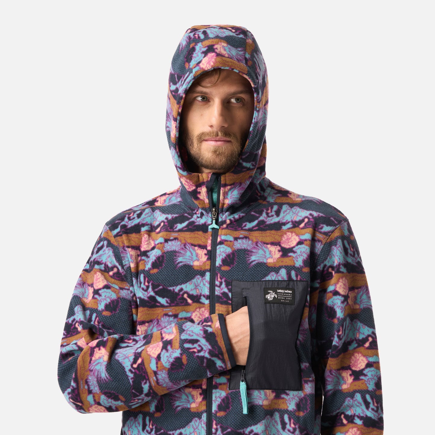 Polar Hombre Leñero Print Azul Noche Haka Honu