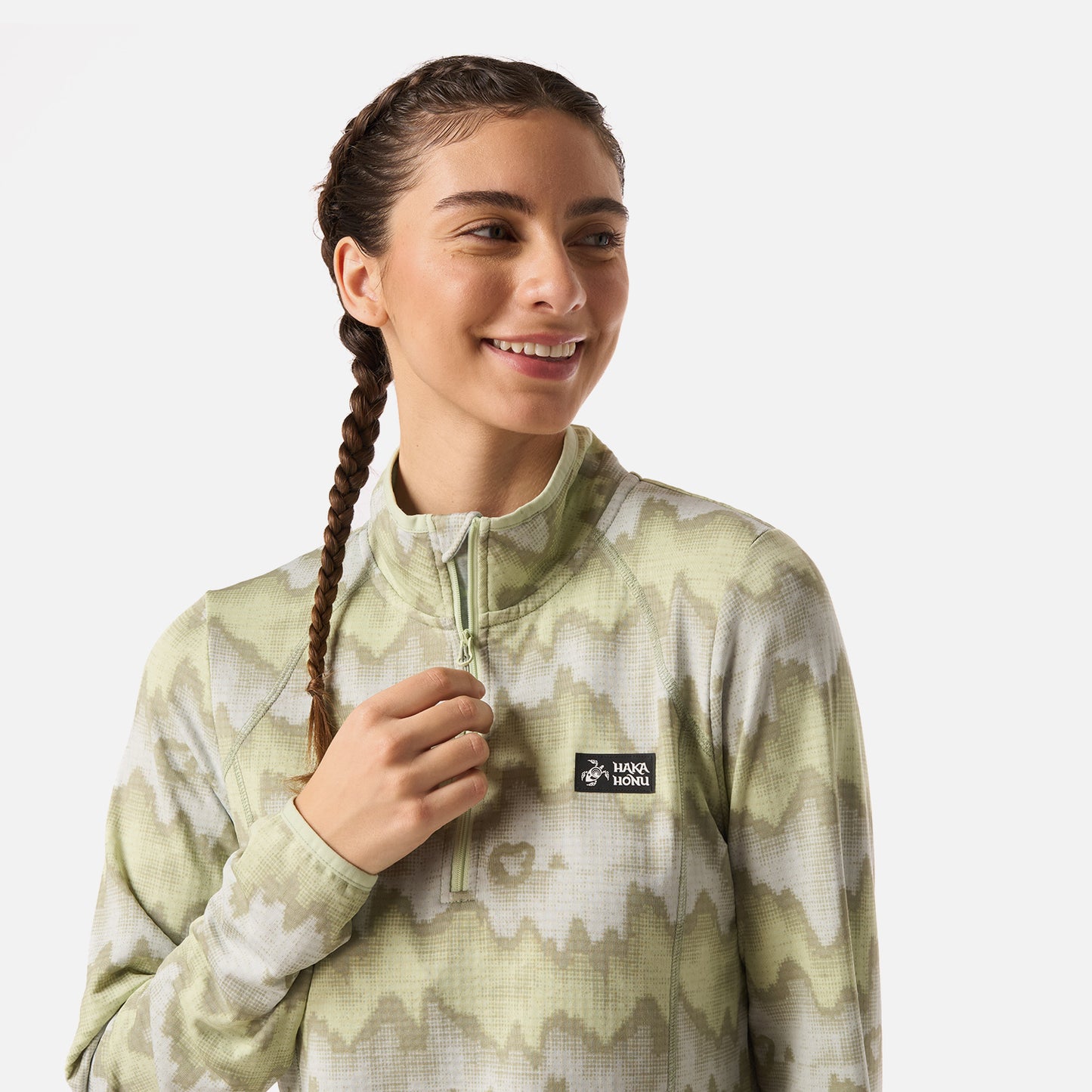 Polerón Mujer Taina Print Menta Haka Honu