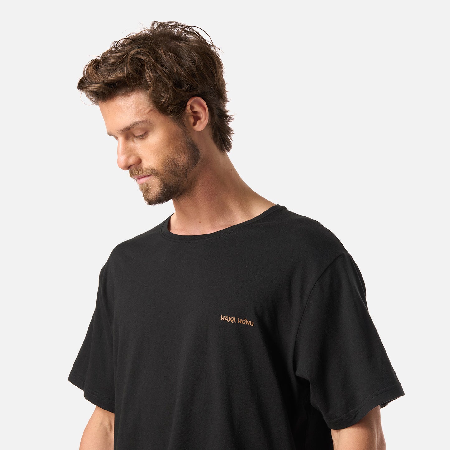 Polera Hombre Polo Negro Haka Honu