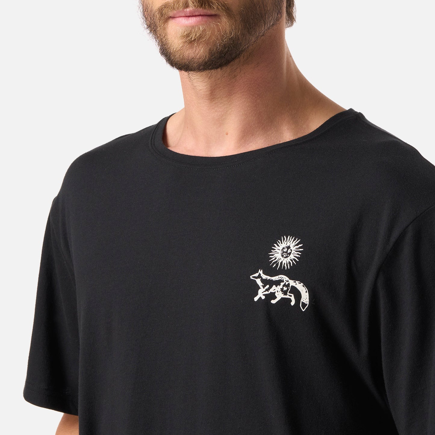 Polera Hombre Mosaicos Negro Haka Honu