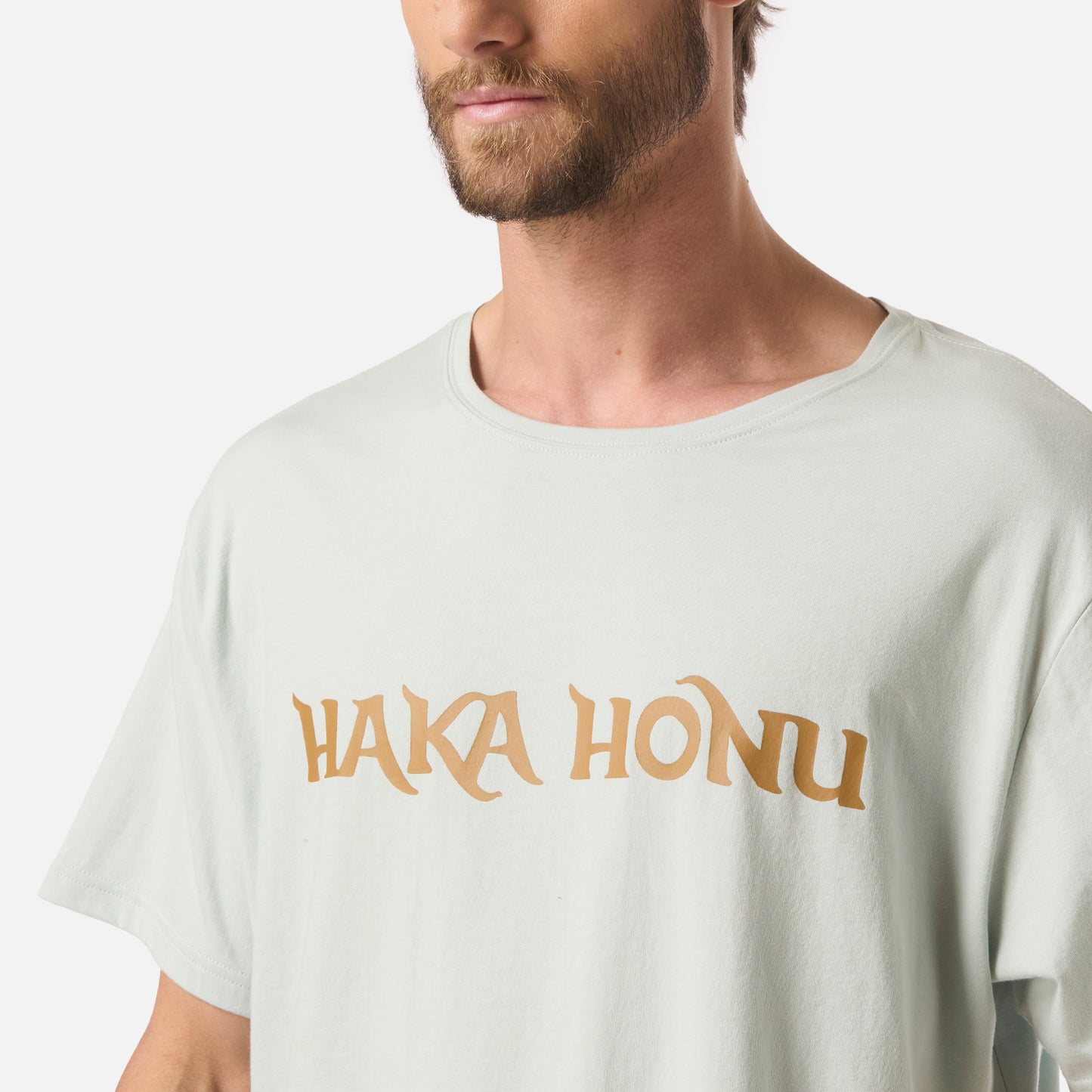 Polera Hombre Logo Celeste Haka Honu
