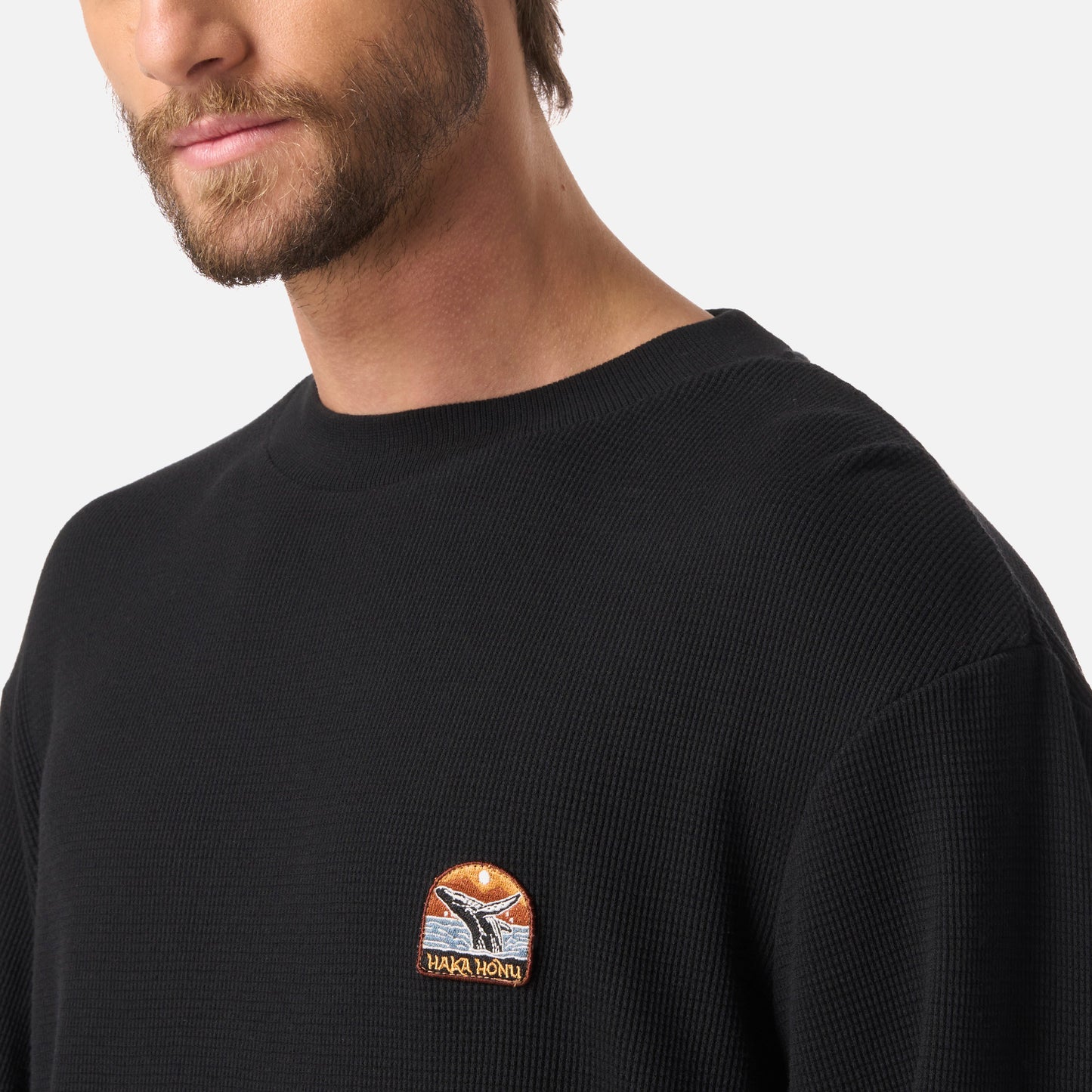 Polerón Hombre Eclipse Negro Haka Honu