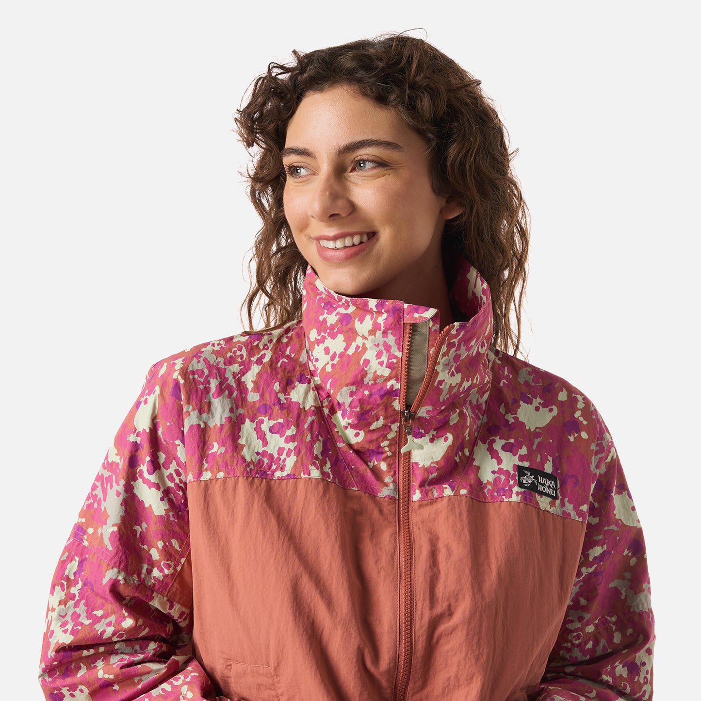 Chaqueta Mujer Hija Del Viento Terracota Claro Haka Honu