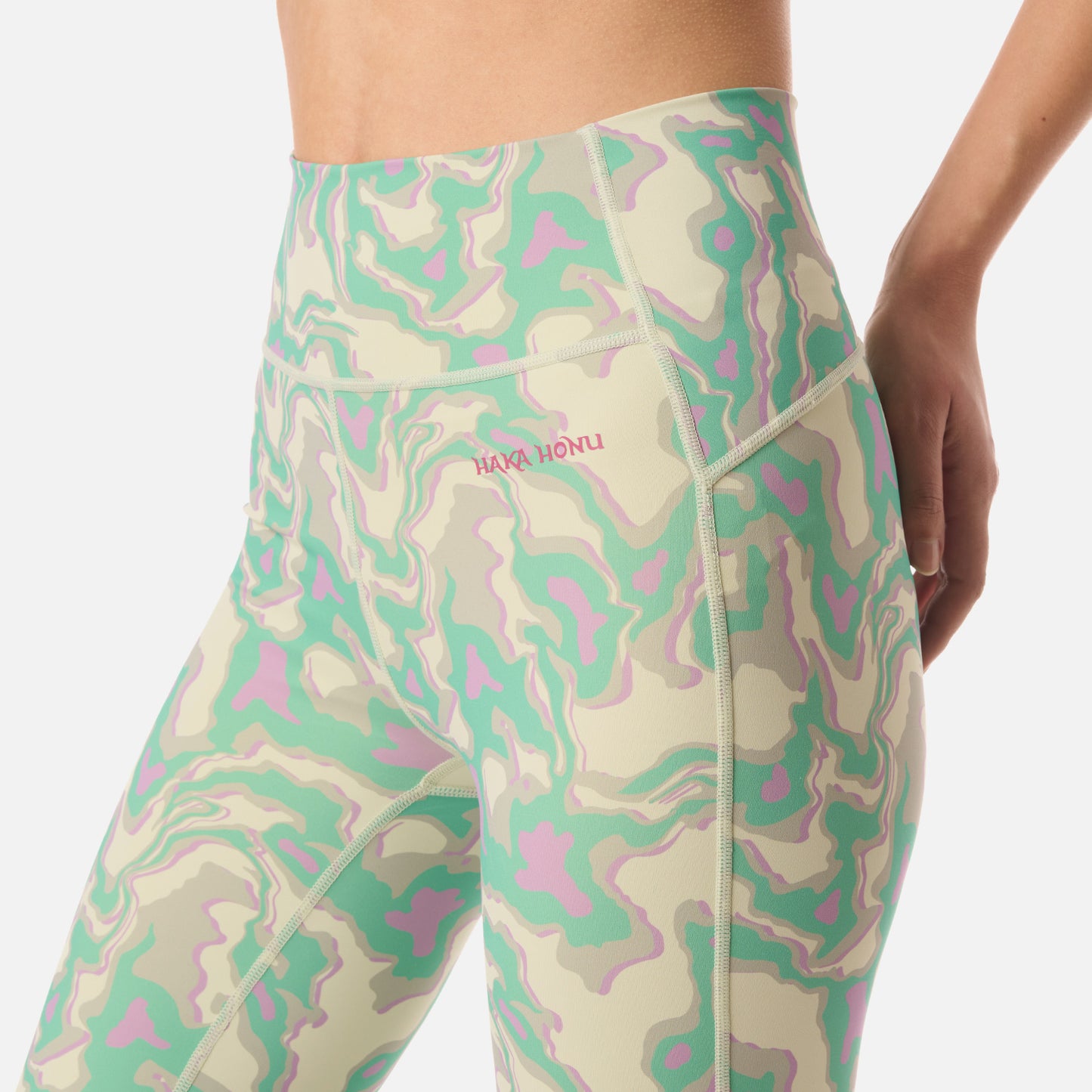 Calza Mujer Coihue Larga Print Menta Haka Honu
