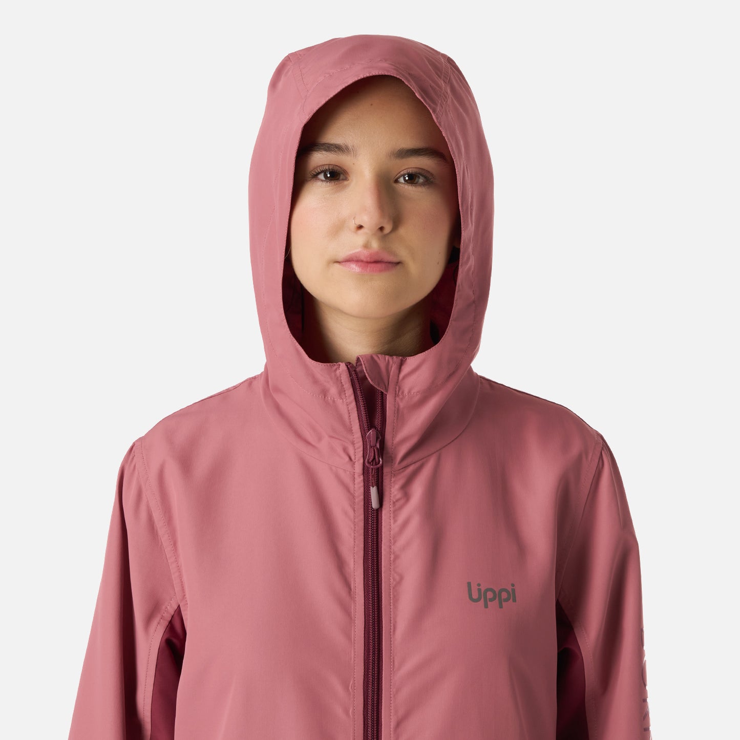 Chaqueta Teen Girl Nightfall Windbreaker Hoody Jacket Rosa Oscuro Lippi