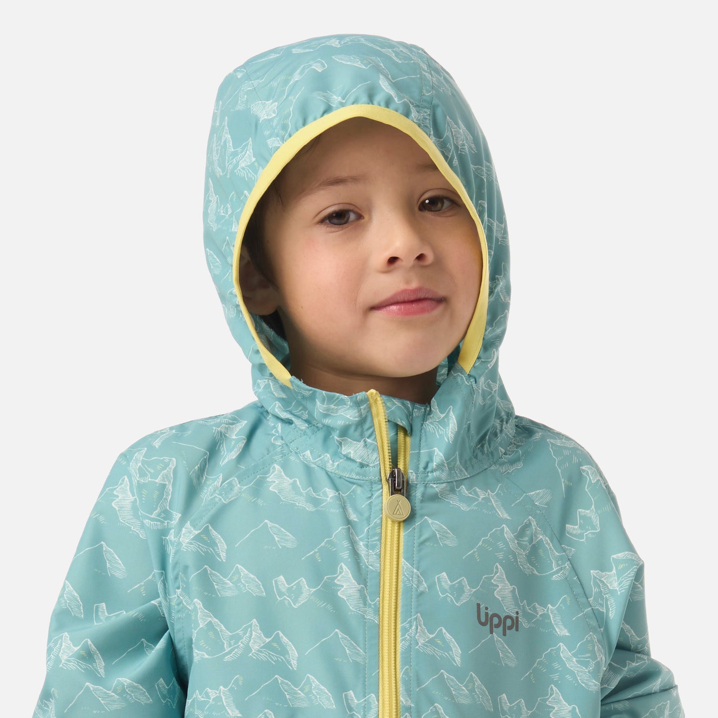 Chaqueta Niño Nightfall Windbreaker Hoody Jacket Print Turquesa Lippi