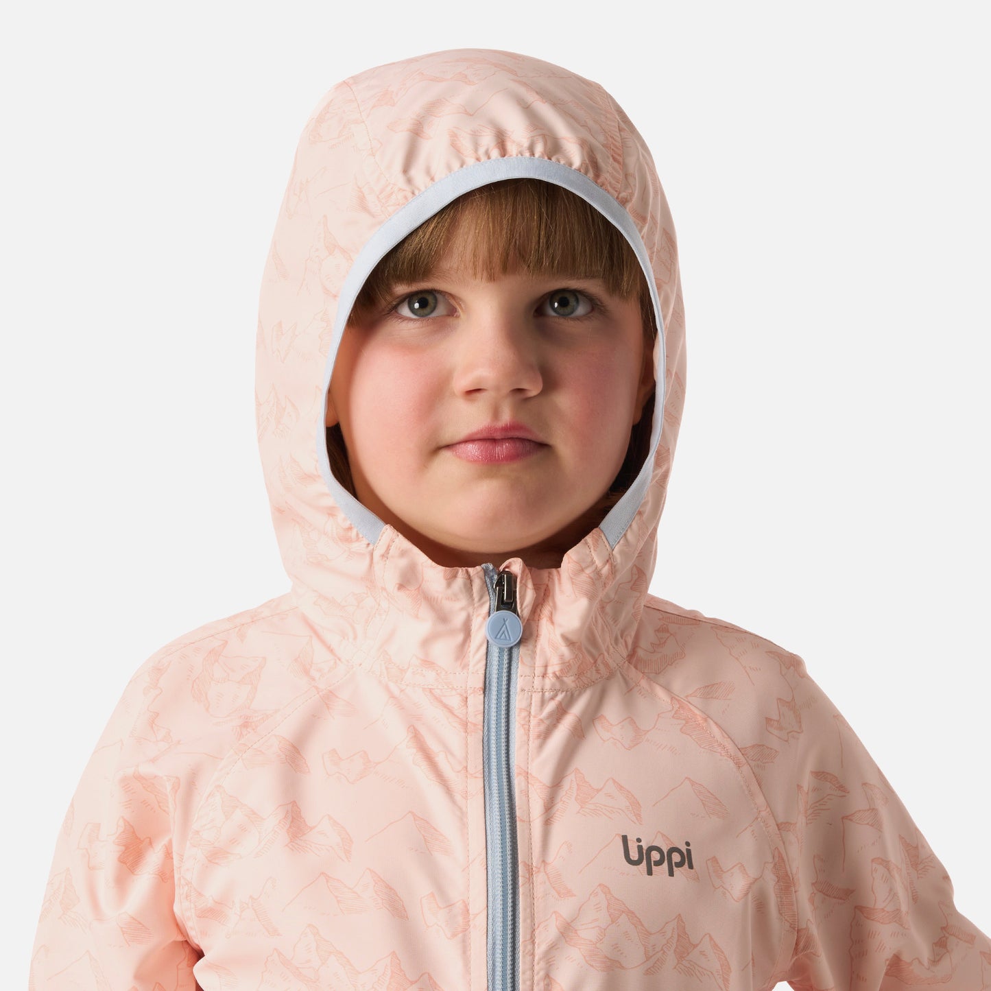 Chaqueta Niña Nightfall Windbreaker Hoody Jacket Print Damasco Lippi