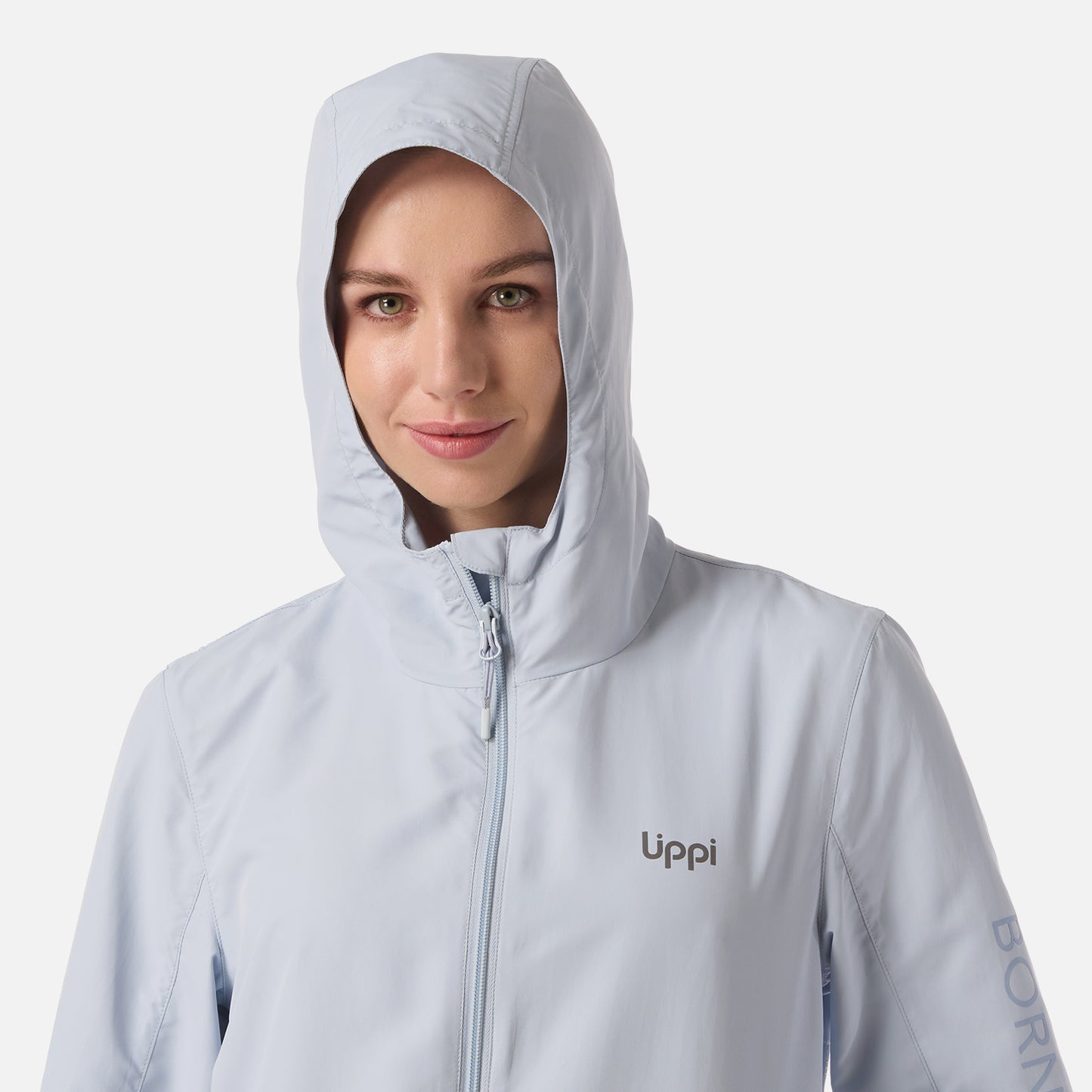 Chaqueta Mujer Nightfall Windbreaker Hoody Jacket Celeste Lippi