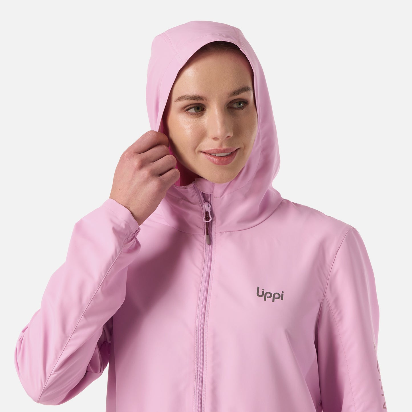 Chaqueta Mujer Nightfall Windbreaker Hoody Jacket Rosa Lippi