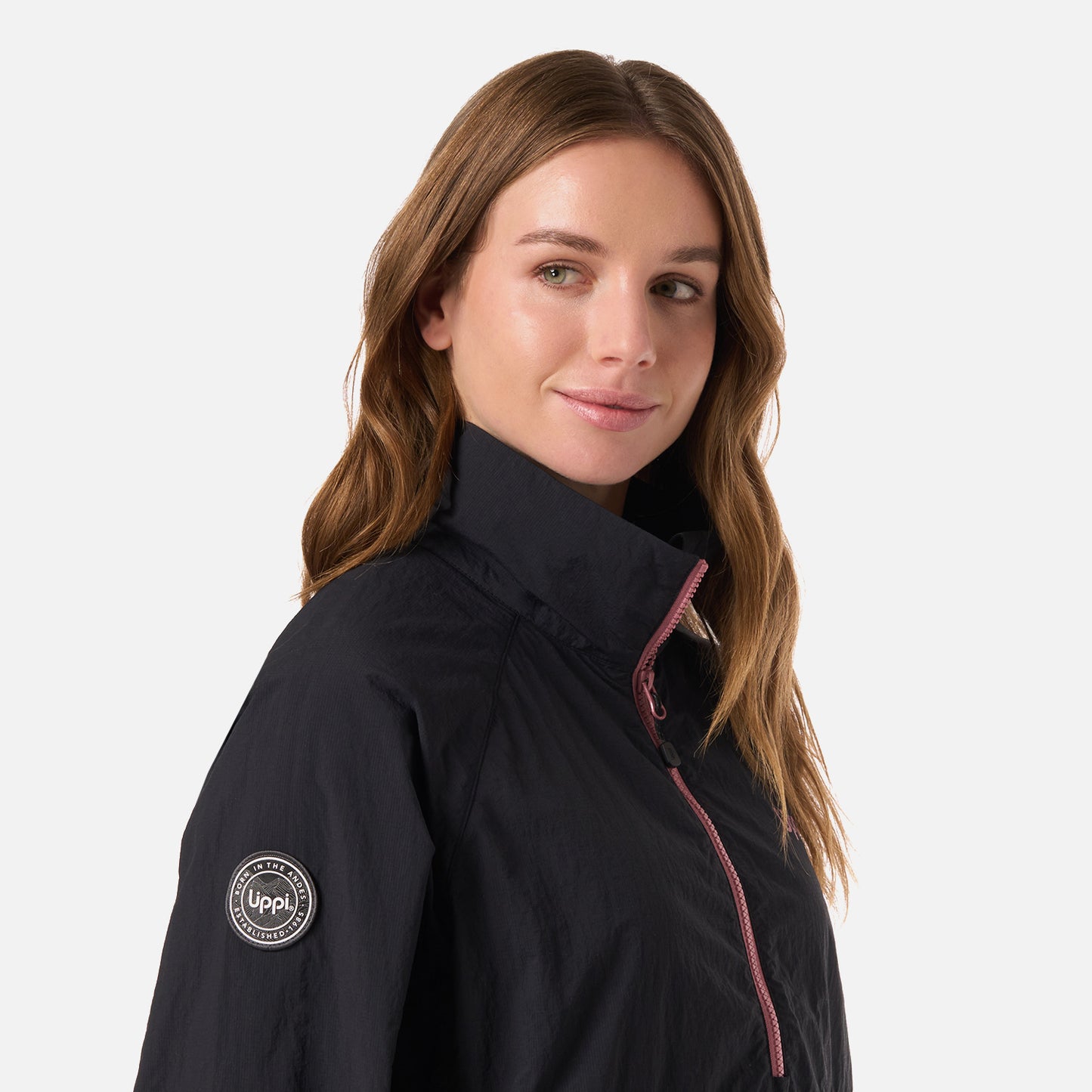 Chaqueta Mujer WindCity WindBreaker 1/4 Zip Jacket Negro Lippi