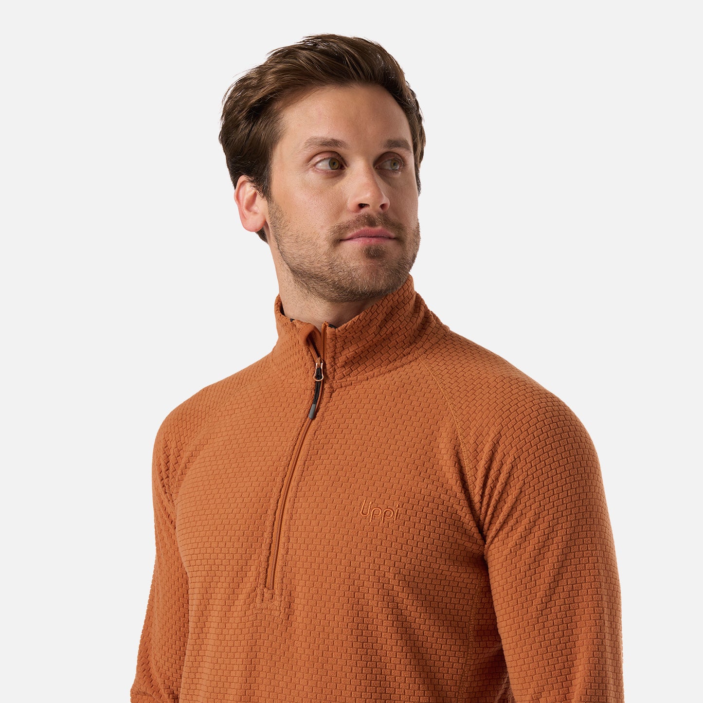 Polerón Hombre Jacaranda Nano-F 1/4 Zip Terracota Lippi