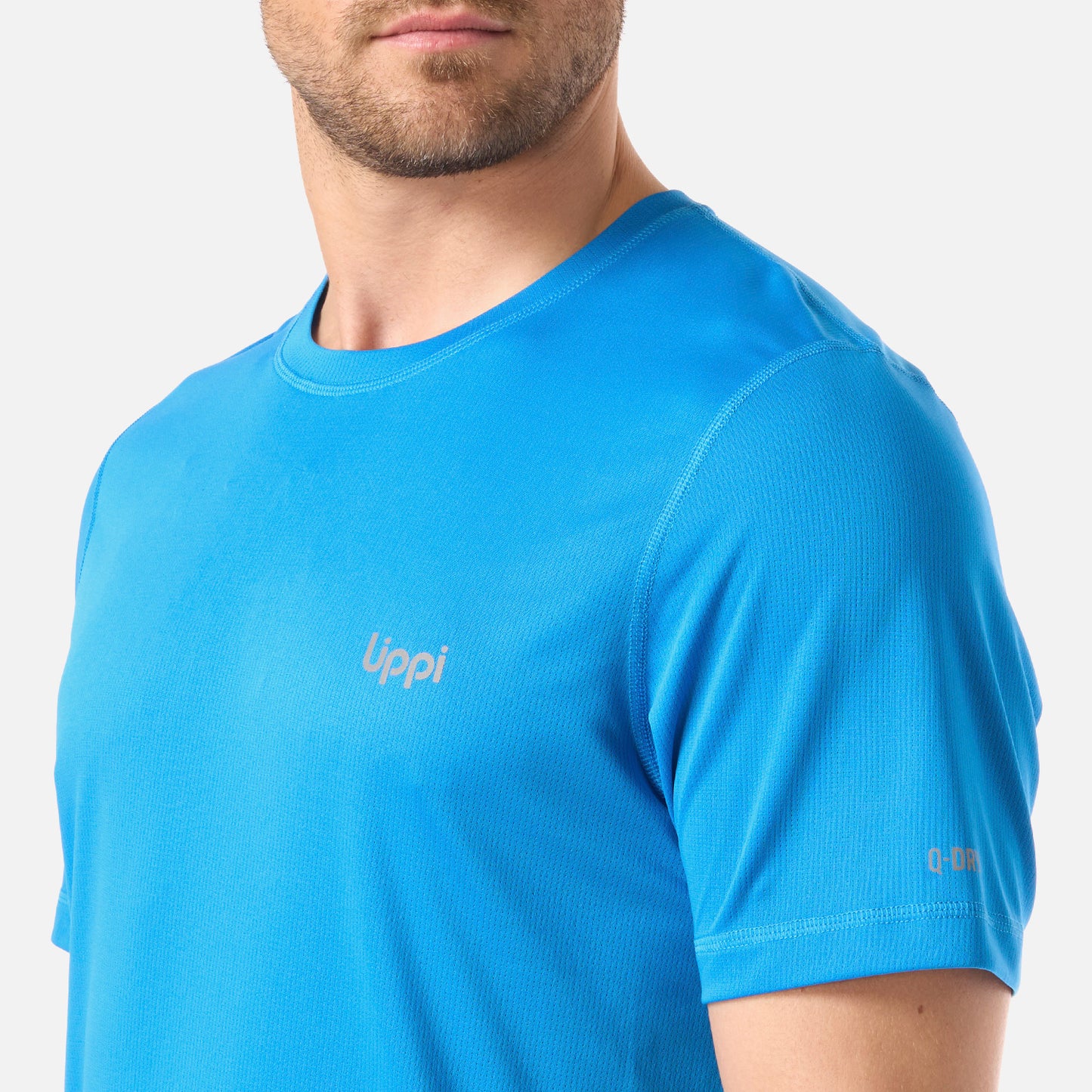Polera Hombre Core Q-Dry T-Shirt Azulino Lippi