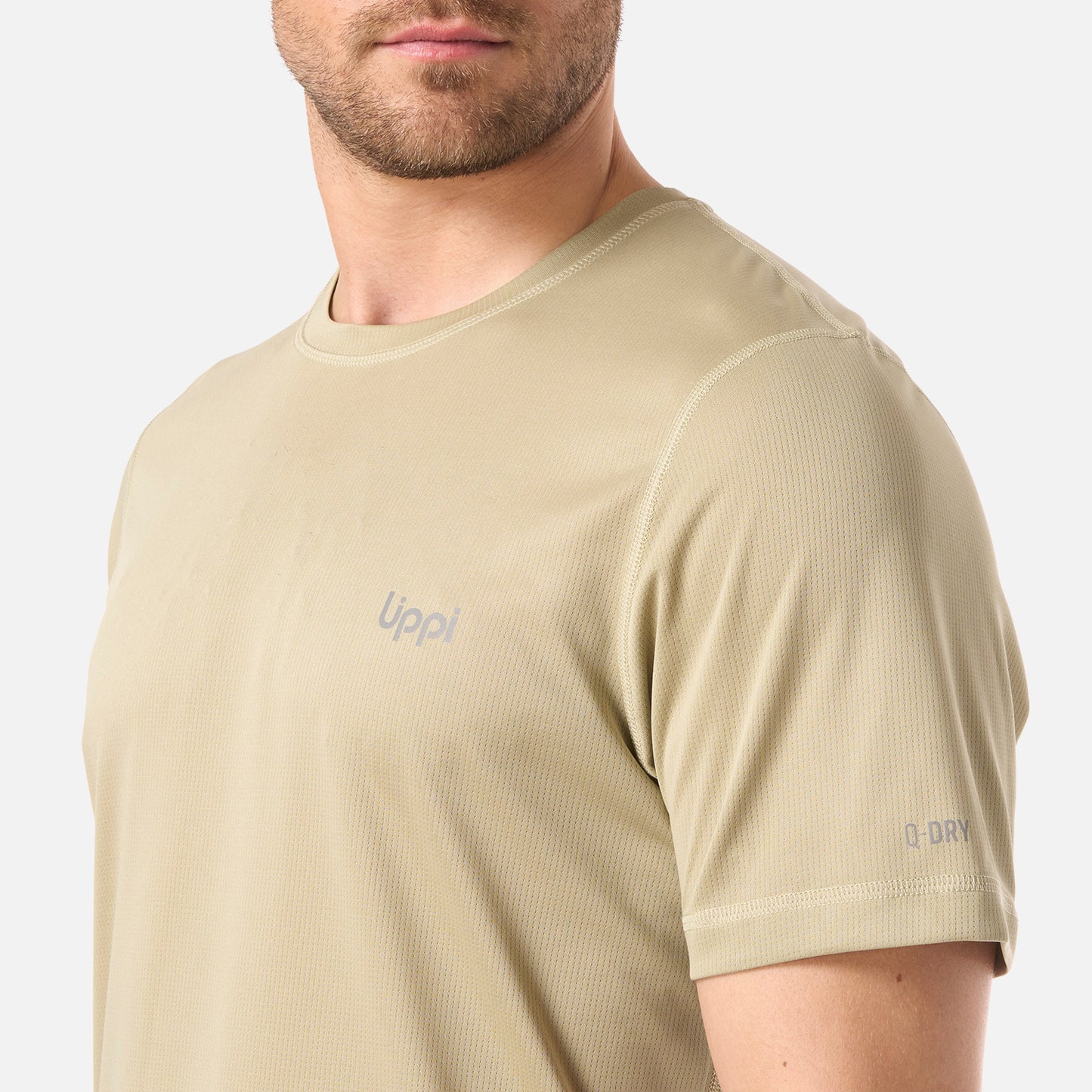 Polera Hombre Core Q-Dry T-Shirt Verde Oliva Lippi
