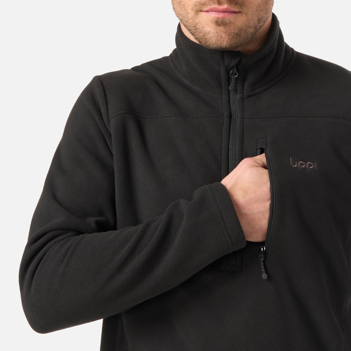 Polar Hombre Paicavi Therm-Pro 1/4 Zip Jacket Negro Lippi