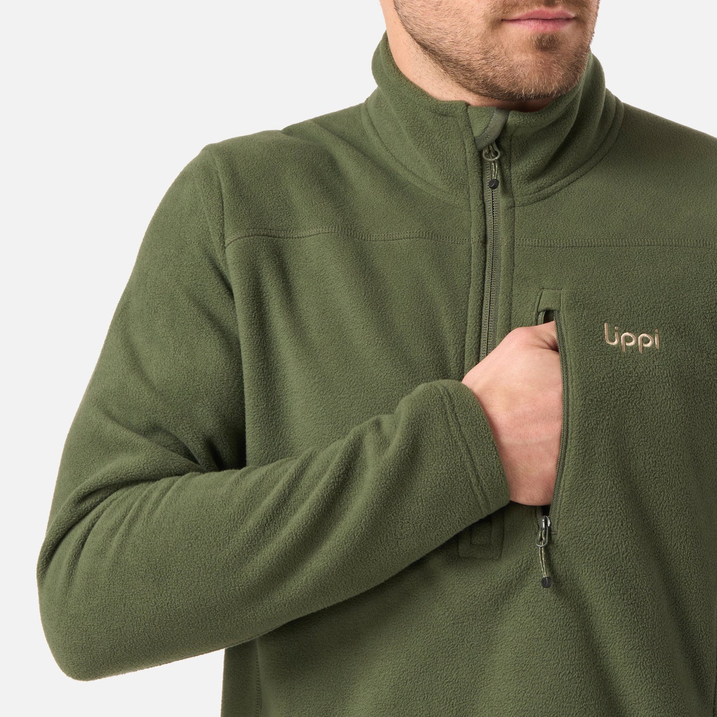 Polar Hombre Paicavi Therm-Pro 1/4 Zip Jacket Verde Musgo Lippi