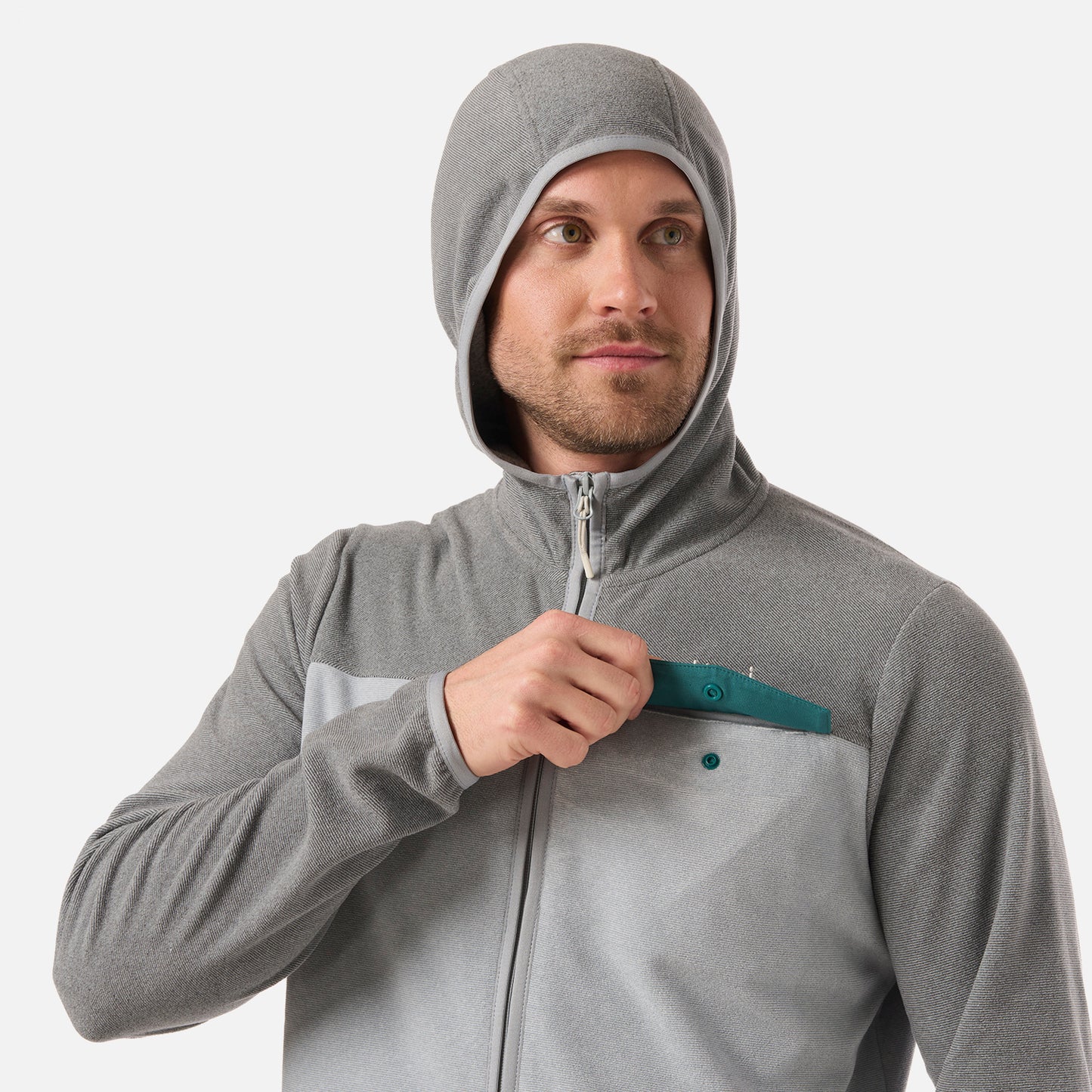 Polar Hombre Fireplace Full Zip Hoody Sweatshirt Gris Lippi
