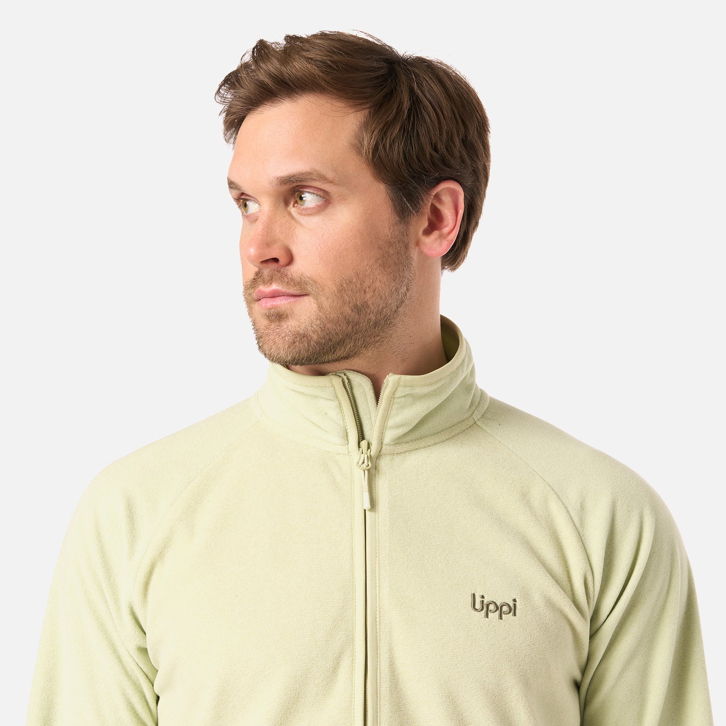 Polar Hombre Fireplace 1/4 Zip Sweatshirt Verde Claro Lippi