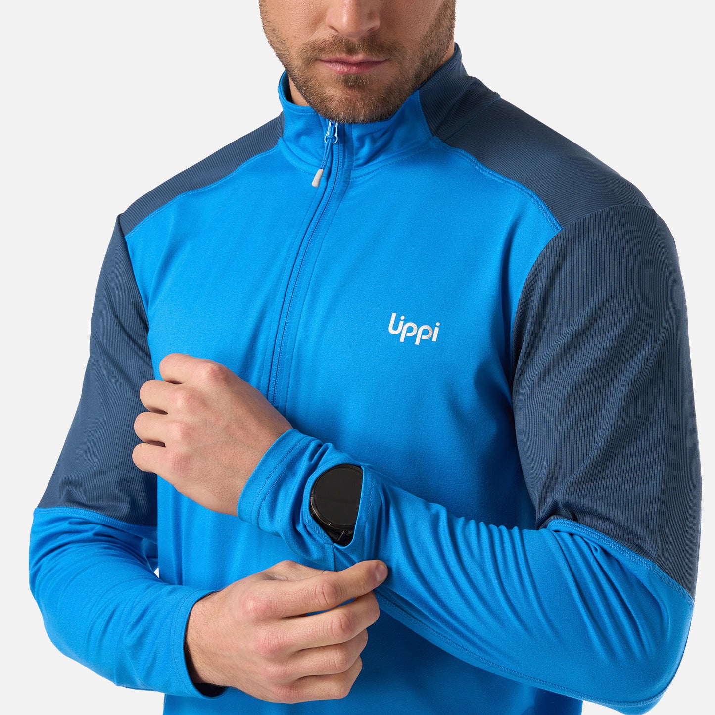 Polerón Hombre Puerto Trucco 1/4 Zip Azulino Lippi
