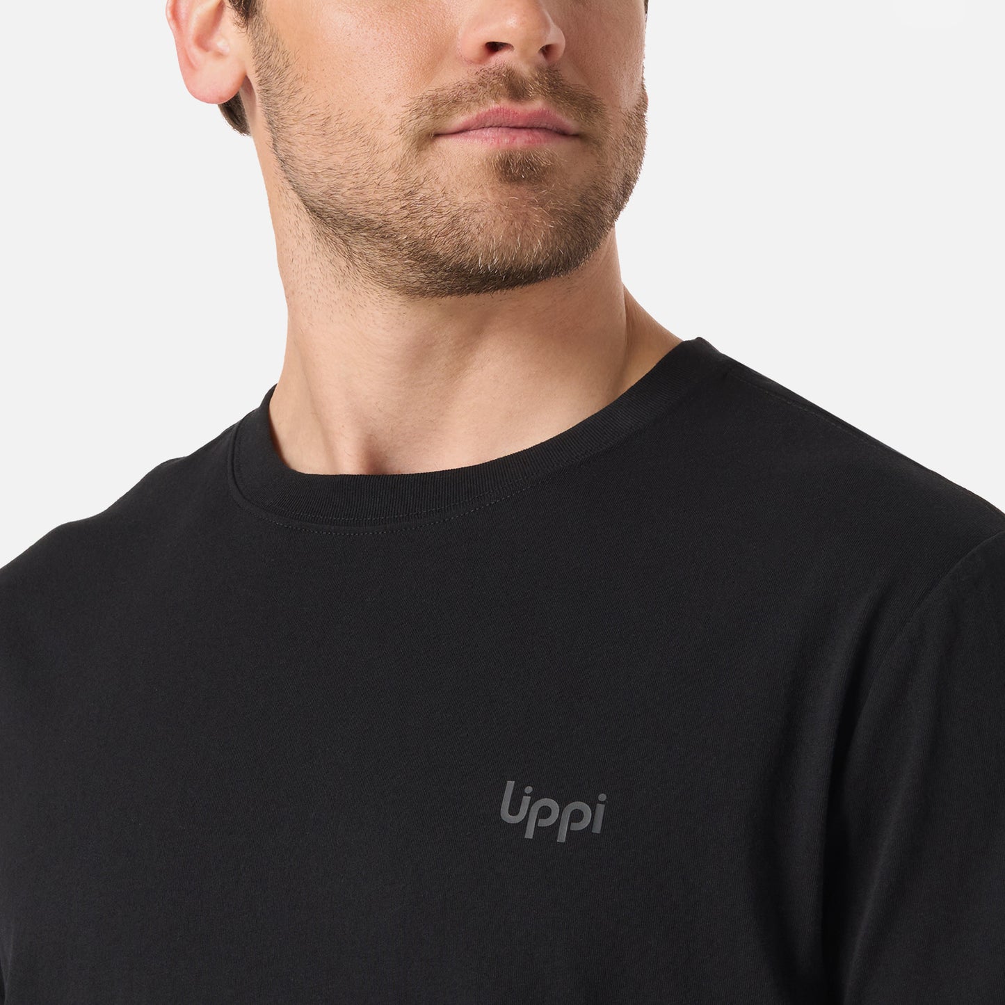 Polera Hombre Ulmo T-Shirt Negro Lippi