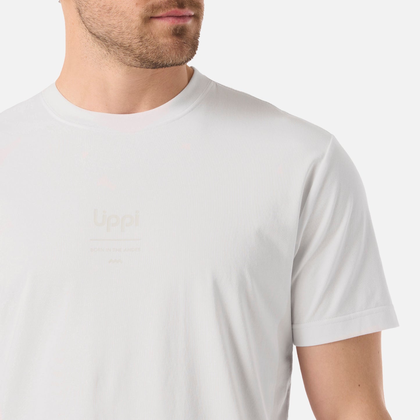 Polera Hombre Ulmo Mid Point Sorona T-Shirt Blanco Lippi