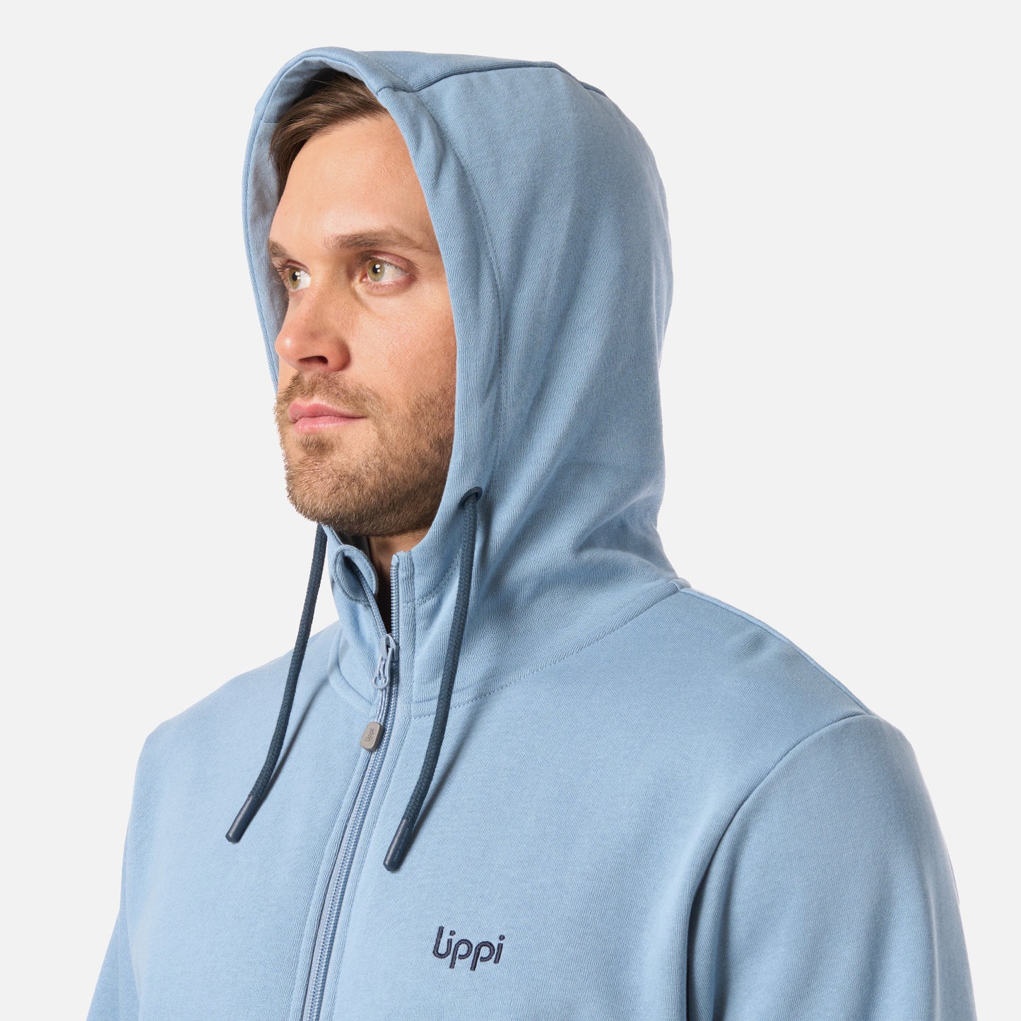Polerón Hombre Ulmo Light Full Zip Hoody Sweatshirt Azul Piedra Lippi