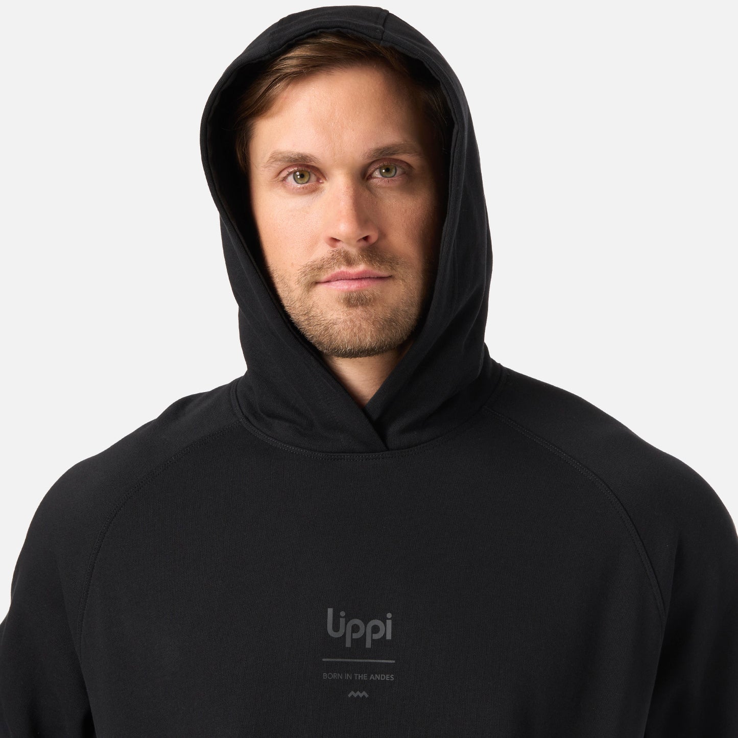 Polerón Hombre Ulmo Light Hoody Sweatshirt Negro Lippi