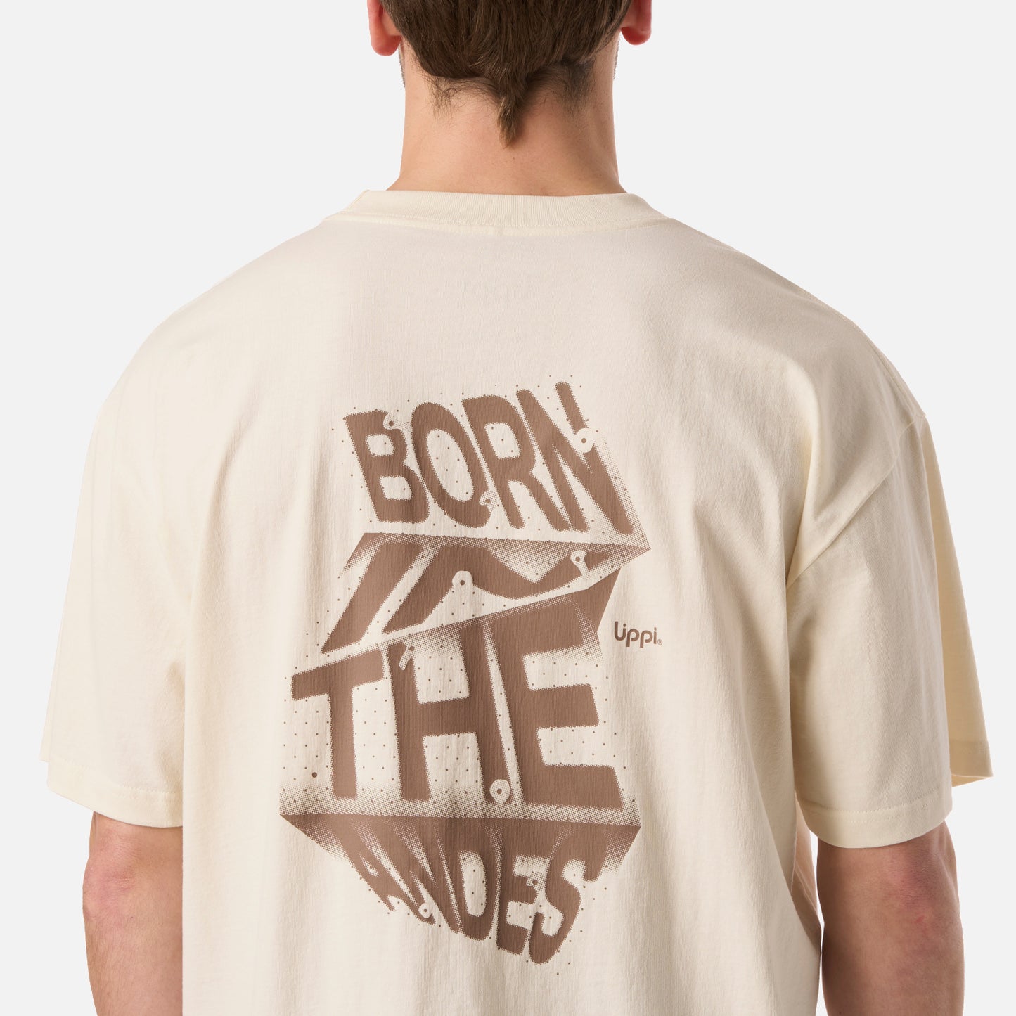 Polera Hombre Boulder T-Shirt Crema Lippi