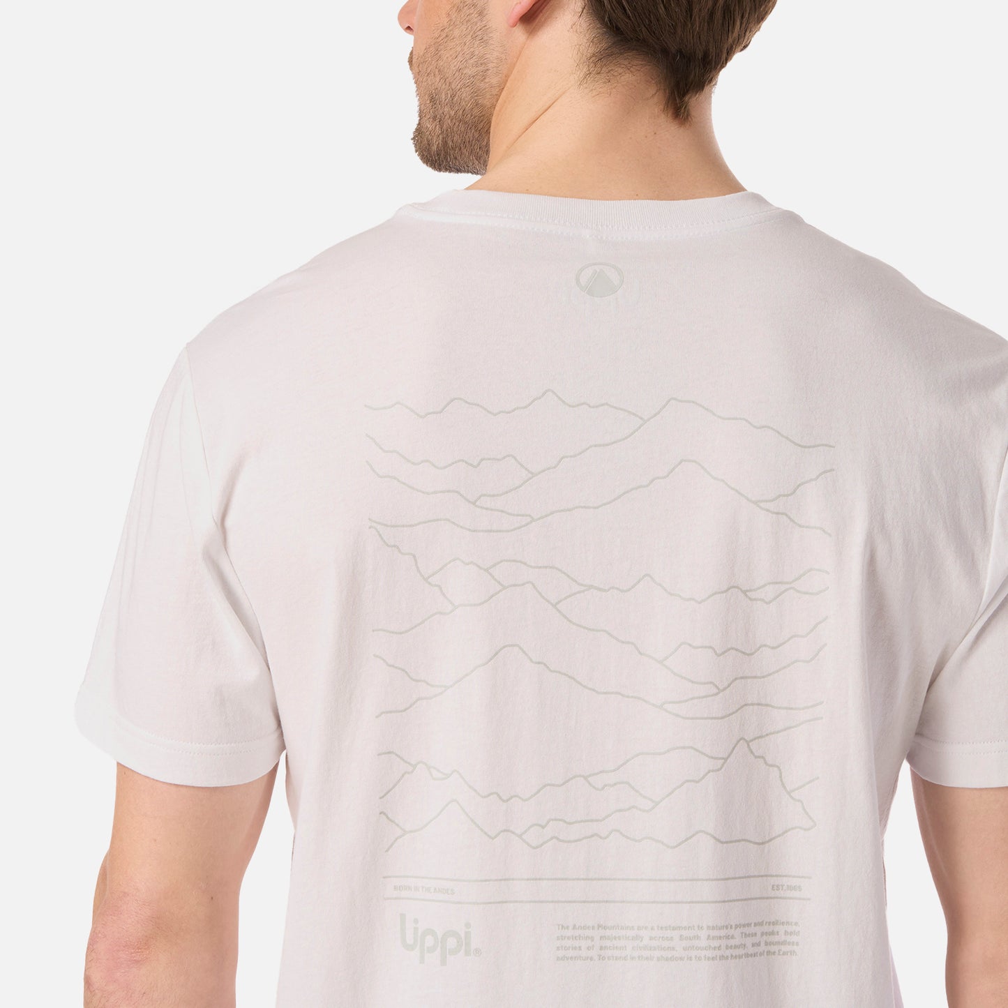 Polera Hombre Mountain Vibes T-Shirt Blanco Lippi