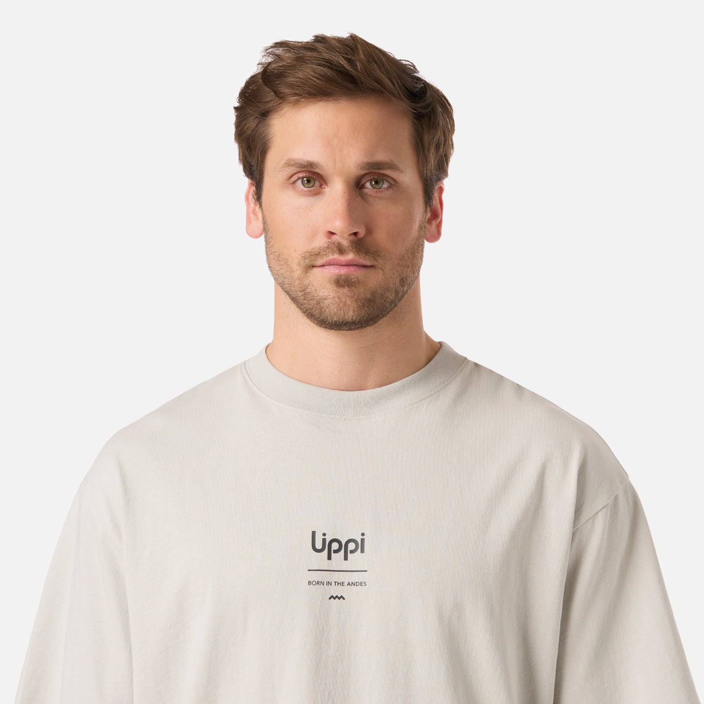 Polera Hombre Endura Cotton T-Shirt Gris Claro Lippi