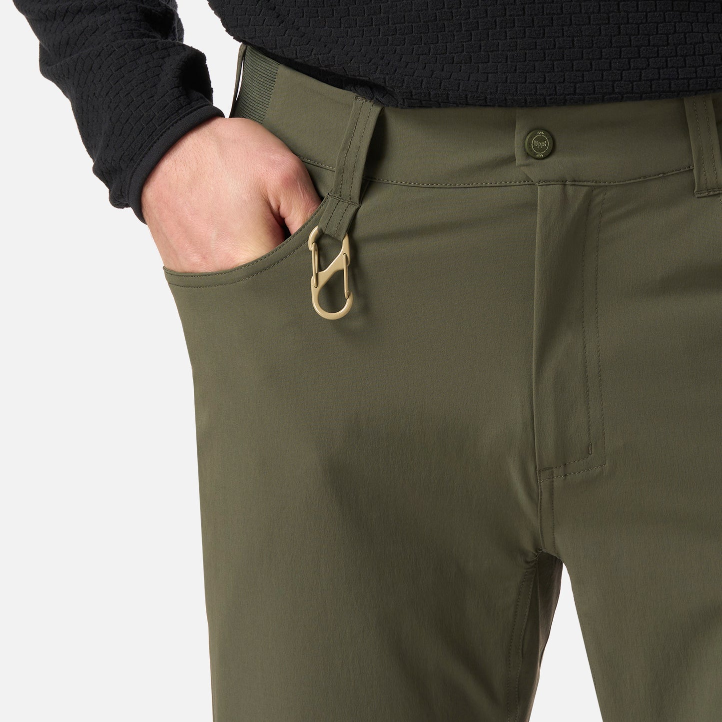 Pantalón Hombre Lennox Q-Dry Mix-2 Pants Verde Musgo Lippi