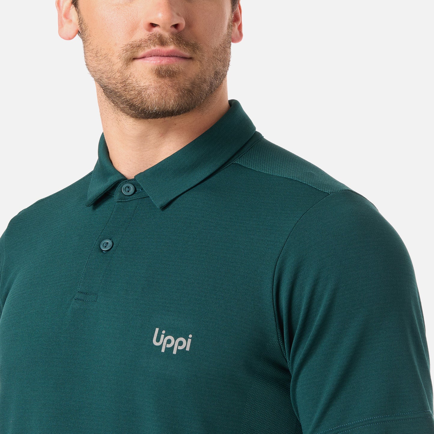 Polera Hombre B-Classic Seamless Polo Turquesa Lippi