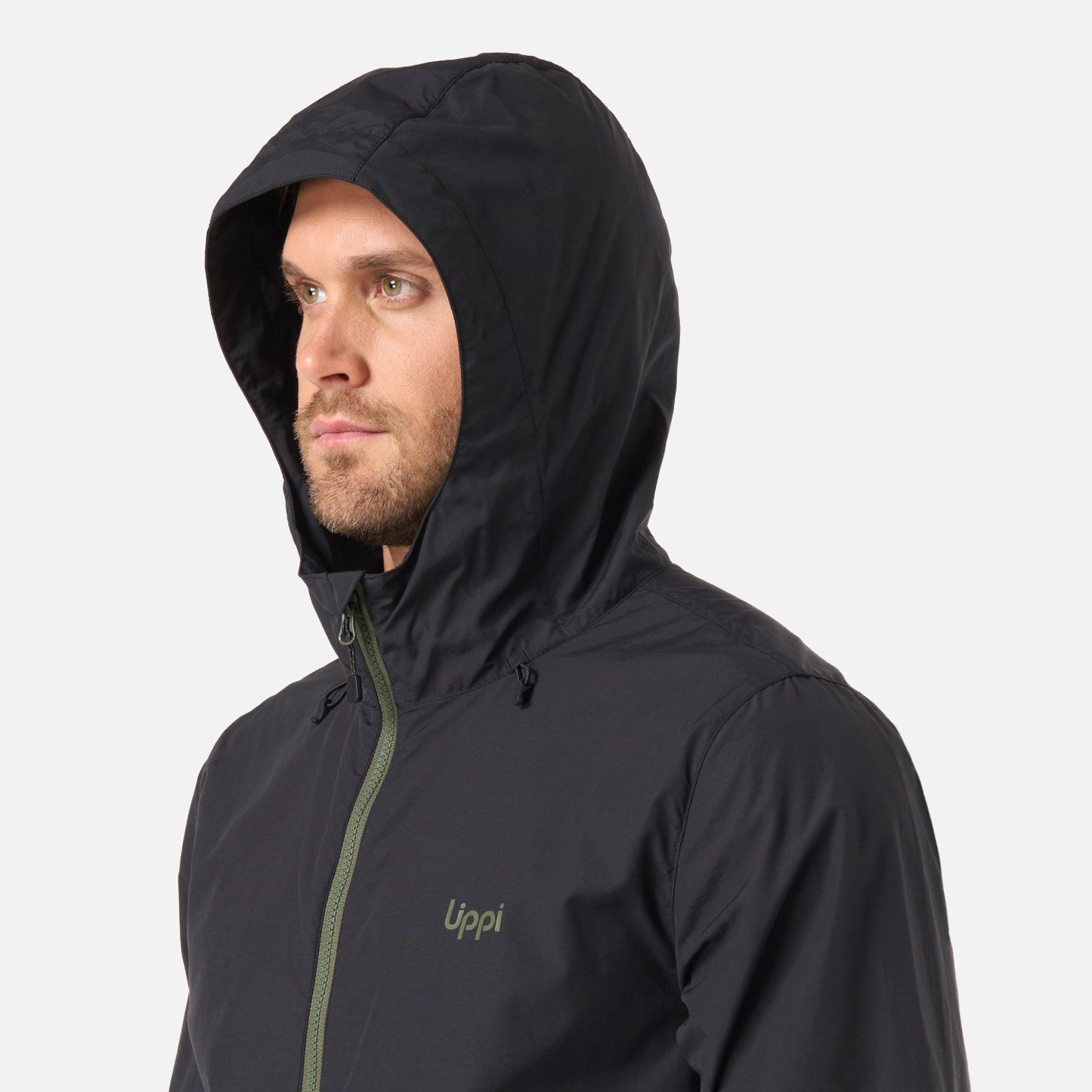 Chaqueta Hombre WindLand WindBreaker Hoody Jacket Negro Lippi