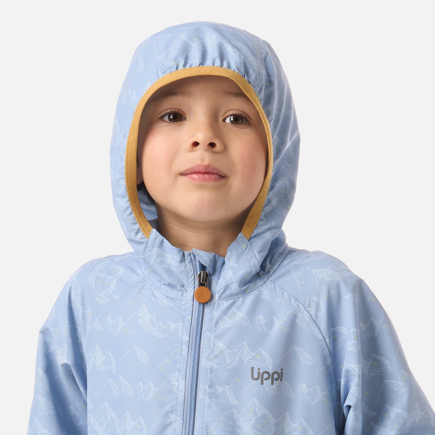 Chaqueta Niño Nightfall Windbreaker Hoody Jacket Print Celeste Lippi