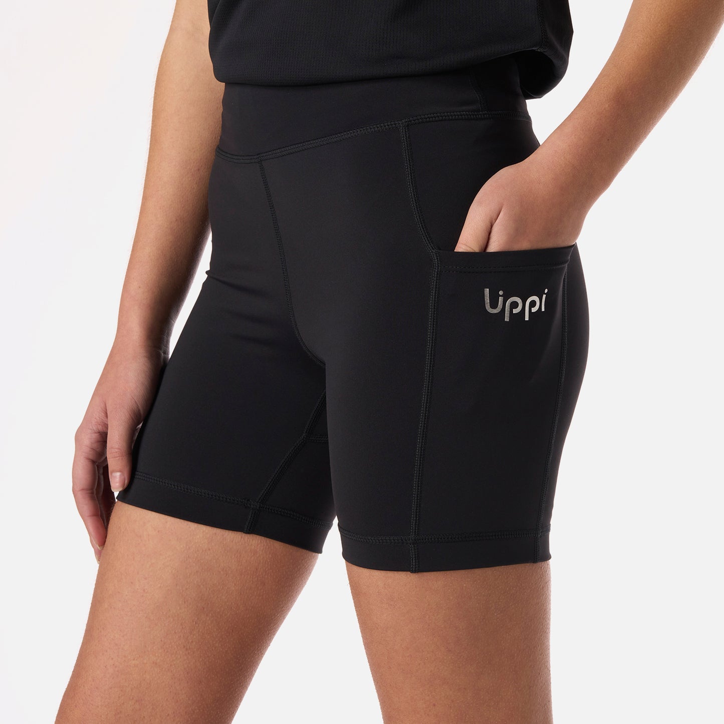 Calza Teen Girl In-Action Sport Short Leggings Negro Lippi