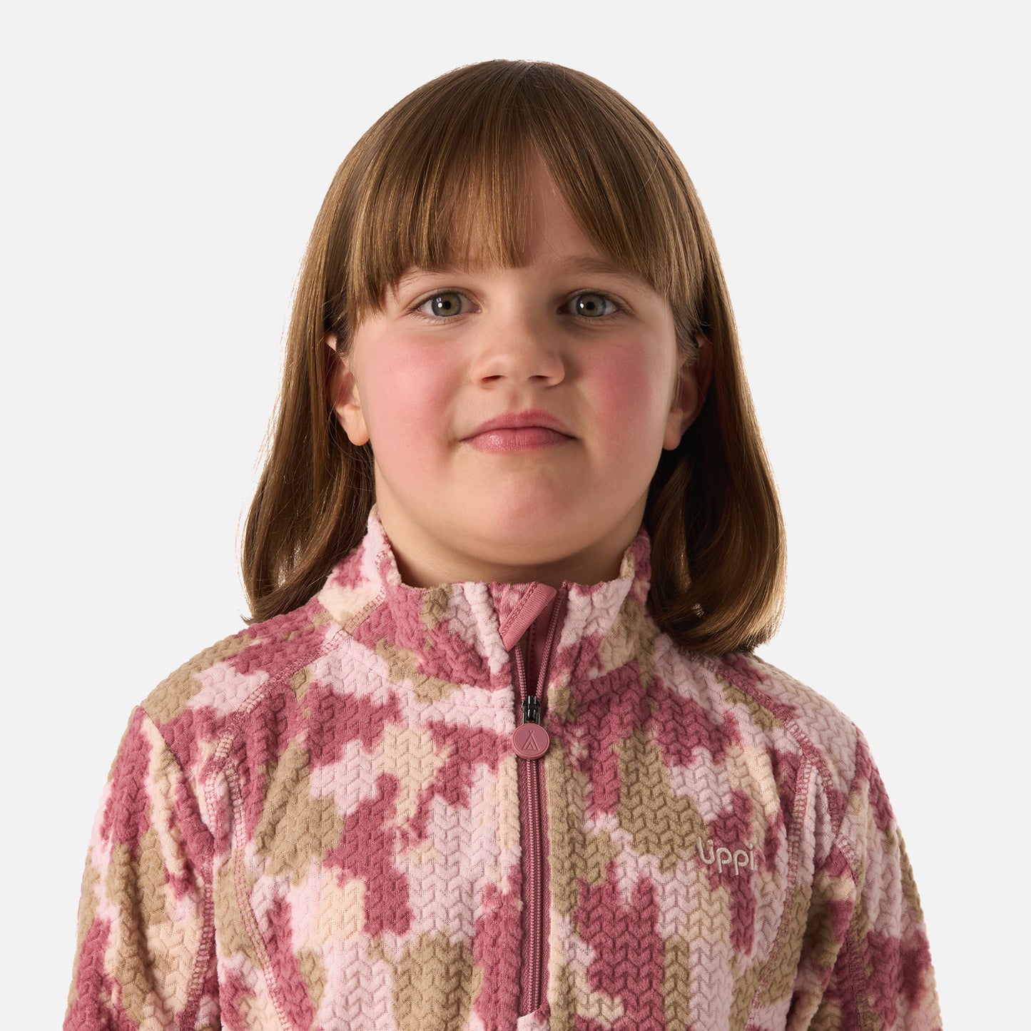 Polerón Niña Saltamontes Nano-F 1/4 Zip Print Damasco Lippi