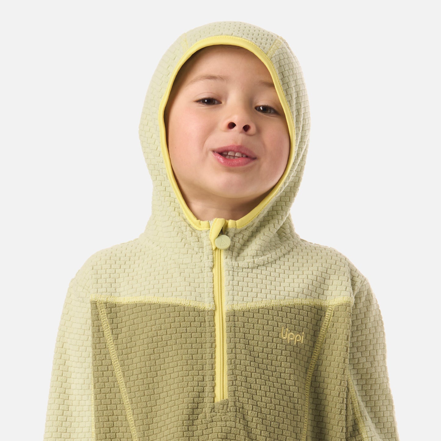 Polerón Niño Saltamontes Nano-F 1/4 Zip Hoody Verde Lippi
