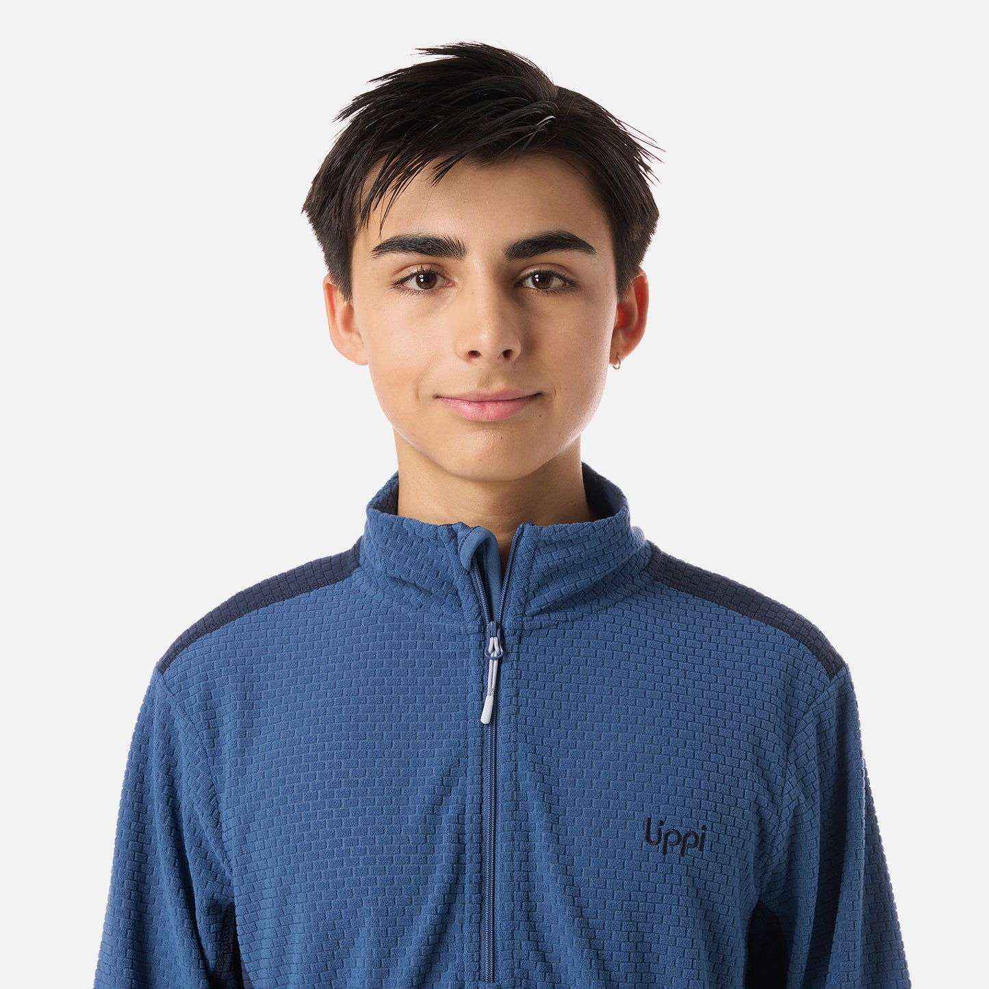 Polerón Teen Boy Mild Nano-F 1/4 Zip Azul oscuro Lippi