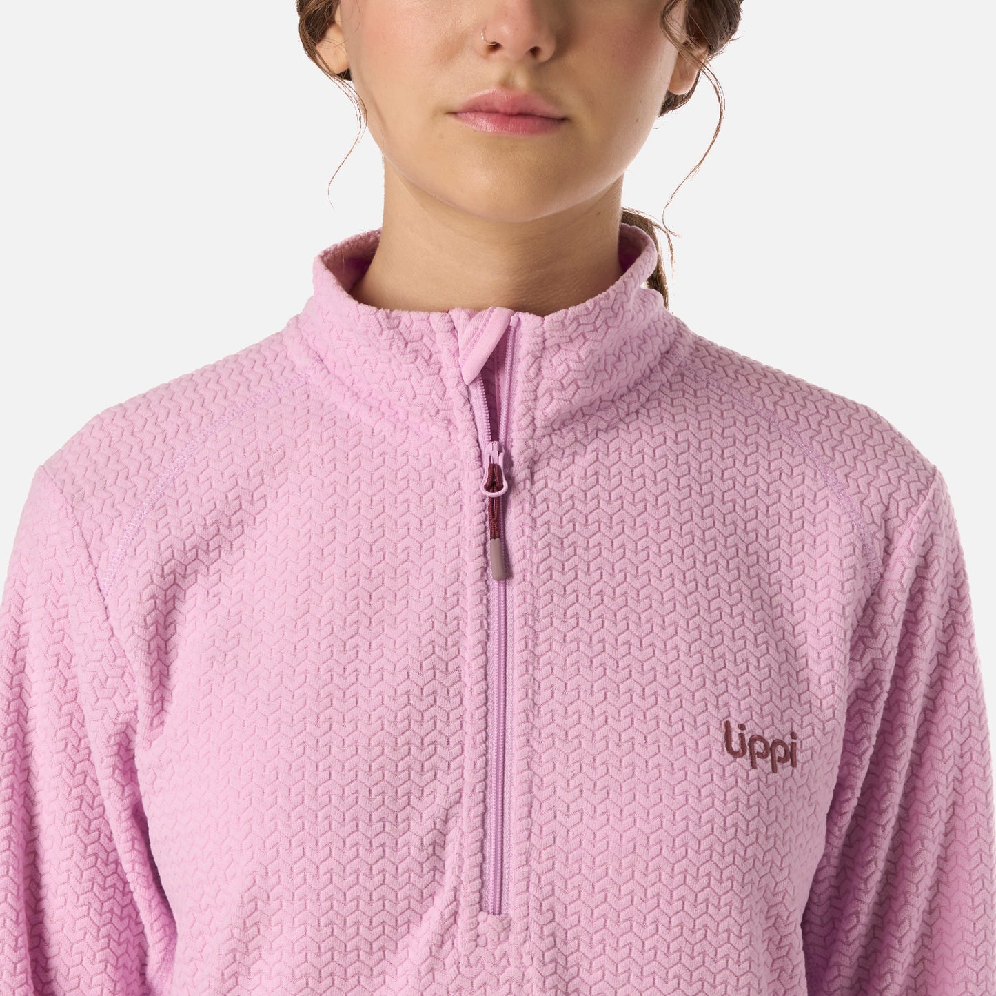Polerón Teen Girl Mild Nano-F 1/4 Zip Rosa Lippi