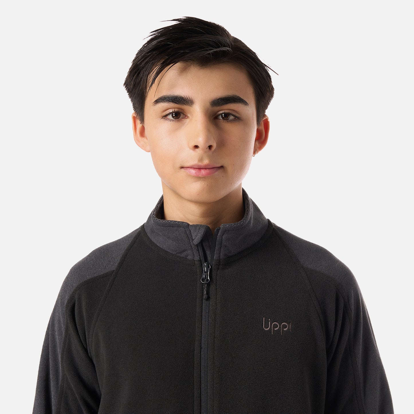 Polar Teen Boy Fireplace Full Zip Sweatshirt Negro Lippi