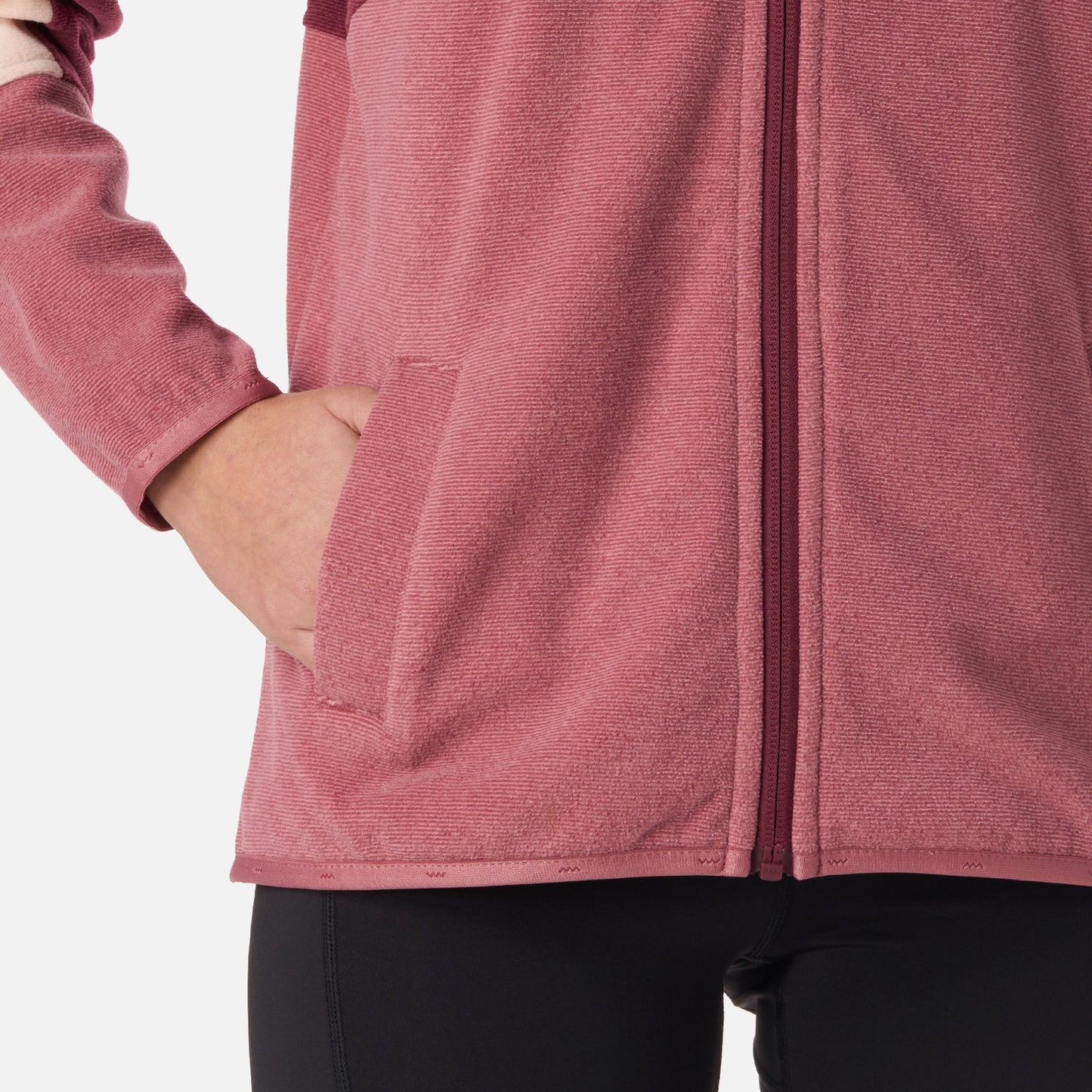 Polar Teen Girl Fireplace Full Zip Sweatshirt Rosa Oscuro Lippi