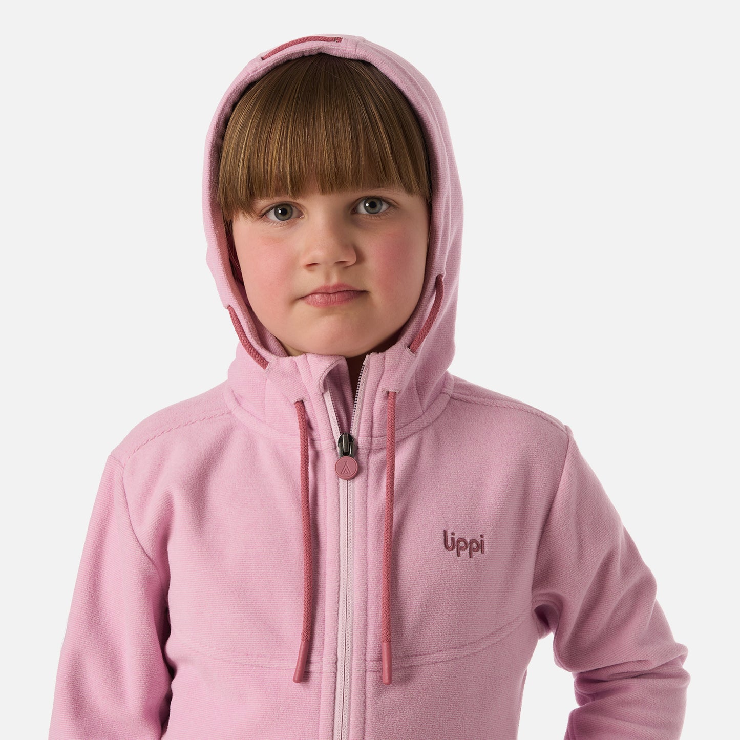 Polar Niña Stripes Nano-F Full Zip Hoody Rosa Claro Lippi