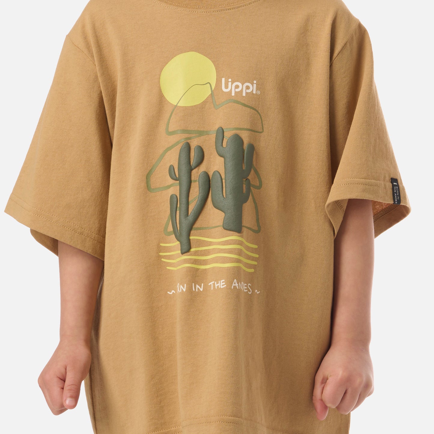 Polera Niño Desert Oversize T-Shirt Camel Lippi