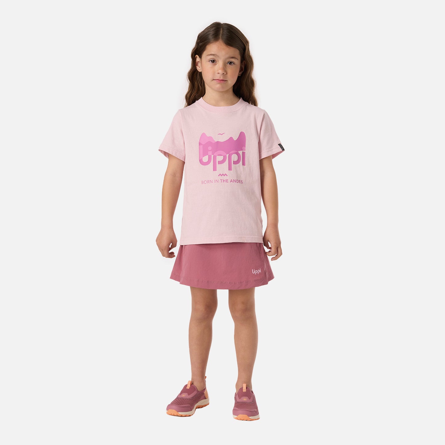 Polera Niña Logo Lippi T-shirt Rosa Claro Lippi