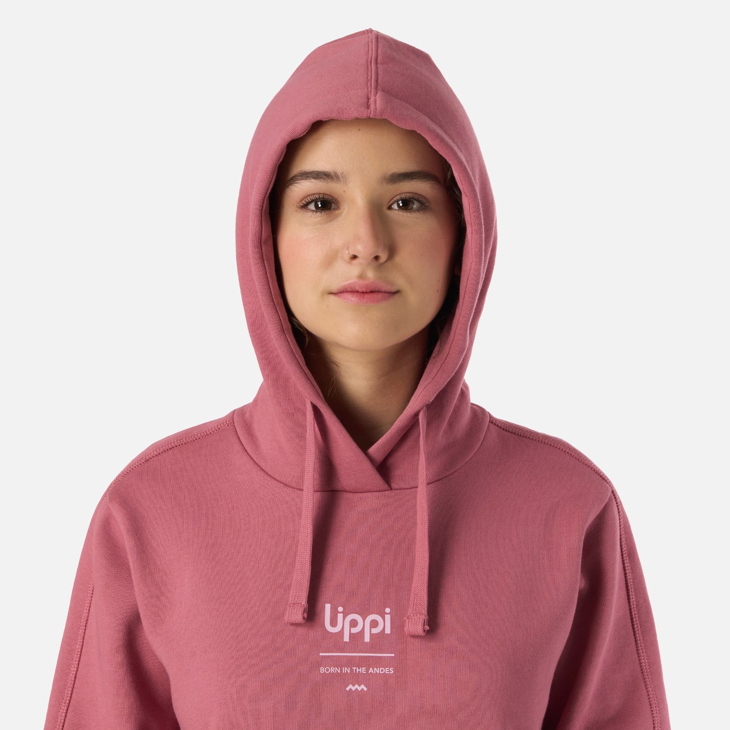 Polerón Teen Girl Ulmo Mid Point Hoody Sweatshirt Rosa Oscuro Lippi